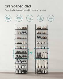 Entryway Shoe Organizers - Black - View 2