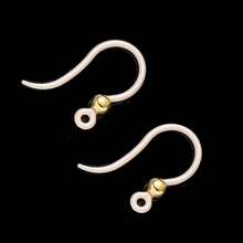 20pcs Clear Non-Allergenic Plastic Earring Hooks Ear Wire Hooks With Ball Dots Earring Findings DIY Jewelry Making For Sensitive Ears - Resin Ear Hooks With Stainless Steel Beads - View 9