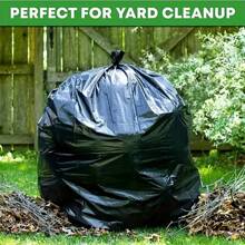 10/30pcs, Disposable Heavy Duty Garbage Bag, Large Garbage Bags, Thickened Plastic Trash Bags, Industrial Garbage Bags, Garden Leaf Bag, Heavy Duty Trash Bag, For Home Garden Commercial, Cleaning Supplies, Back To School Supplies