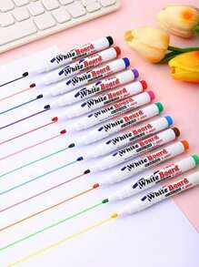 8/12pcs Magical Water Painting Pen Set With Large Capacity Pen And Spoon,Colorful Markers For Whiteboard Drawing