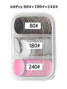 klimonla 60pcs Electric Nail File Sanding Bands, Cuticle Remover - Multicolor - View 8