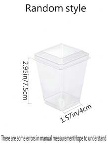 5 Oz Plastic Dessert Cups With Lids, Yogurt Parfait/Appetizer Cups With Lids For Parties, Mini Dessert Cups With Spoons, Pudding, Fruit And Ice Cream Dessert Cups