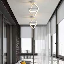 NetHong Modern LED Ceiling Light, Ceiling Lamp 21W, Aluminum LED Lamp For Living Room Bedroom Hallway Kitchen Balcony, 3-Level Color Temperature Control - 彩色 - 查看 3