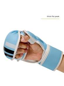 Gants de boxe arts martiaux pour hommes et femmes, gants de sport hybrides MMA à paume ouverte, poing épais pour l'entraînement au combat, la boxe, le Muay Thai, le sac de frappe et le kickboxing
