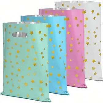1 stuk cadeauzakje, effen pentagram bruiloft bedankzakje, snoepzakje voor verjaardagsfeestjes aluminiumfolie zakje