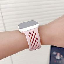 Cool Summer Sports Silicone Strap For Apple Watch 38 40 41 42 44 45 46 49mm Fashion Watch Strap Breathable Hole Design For Apple Watch Series 10 9/8/7/6/5/4/3/2/1/SE Buckle Watch Band