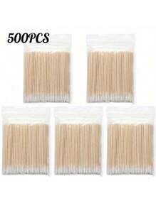 100 Stücke/200 Stücke Holz Nagelpflege Stäbchen, Holz Maniküre Spitzen, Nagellack Korrektur Werkzeug, Nagelpflege Zubehör und Werkzeuge, Schulanfang