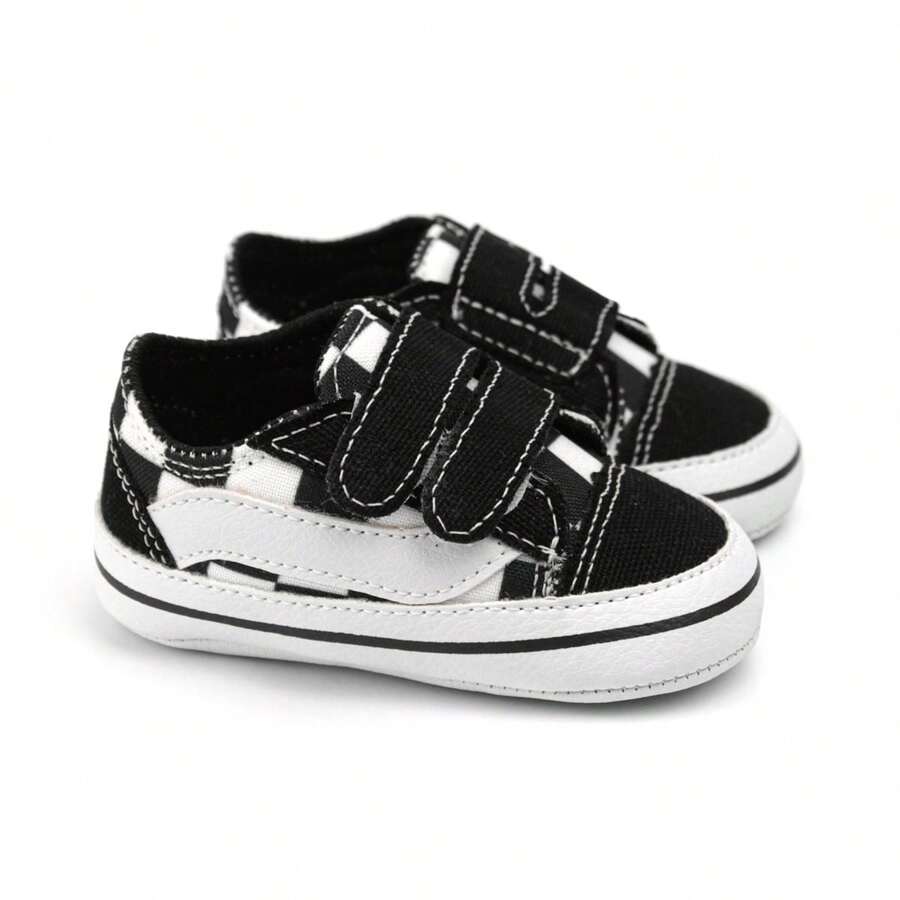 Baby Shoes Low Top Comfortable Sneakers For Boys And Girls - SPECIAL OFFER IN VARIOUS COLORS - Đen và trắng - Xem 1