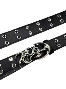 New Stylish Y2K Hollow PU Leather Fashion Punk Belt For Men - Accessory For Gift Giving Or Personal Style