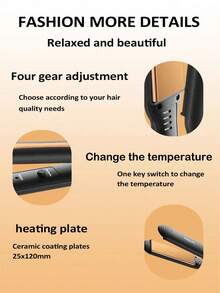 SOKANY Ceramic Hair Straightener, 3-In-1, Wet & Dry Use, 4 Speed Settings, Up To 750°C, PTC Fast Heating, 360° Rotation. Suitable For Home And Salon. - UK Plug(220-240V) - View 10