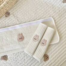 WholeNight 3件套儿童汽车安全带肩垫套、婴儿推车把手保护套、防咬口水围兜、安全带套 - 彩色 - 查看 9