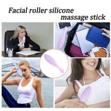 Outil de massage polyvalent en silicone pour le dos, le visage et le corps, outil de massage manuel portable en silicone pour la relaxation, idéal comme cadeau pour Thanksgiving, anniversaire, Noël, relaxation musculaire manuelle réutilisable