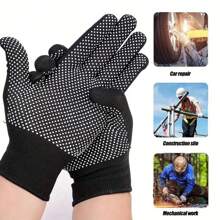 20pcs Nitrile Coated Gardening Gloves, Work Gloves, Non-Slip, Durable, Breathable Reusable, Gardening Driving Labor Protection Thin Coated Gloves, Reusable (Black, Blue)