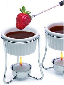 Prepworks By 0Progressive Ceramic Butter Warmer Fondue Set - 1 - View 2