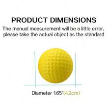 10/12 Packs Foam Golf Practice Balls, 42mm Practice Golf Balls, Soft Golf Balls, Realistic Feel And Limited Flight Use Indoors Or Outdoors - Improve Your Swing And Accuracy With This Lightweight Training Aid - Multicolor - View 8