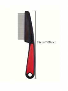 Juego de 3 peines finos de acero inoxidable para cabello grueso - Mango de ABS duradero, diseño ergonómico para un retiro suave de piojos y caspa, para adultos con cabello denso, herramienta para el cuidado del cabelludo, apariencia moderna y elegante, agarre cómodo