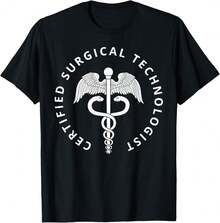 Retro Certified Surgical Technologist Or Surgical Tech Week T-Shirt`DIS Anniversary Gifts - Black - View 1