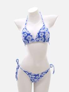 Bộ bikini 2 mảnh buộc dây phía trước in họa tiết nhiều màu, thích hợp cho mùa hè, miếng đệm đồ bơi có thể tháo rời, bikini ngày 4 tháng 7, ngày 4 tháng 7 dành cho nữ, ngày 4 tháng 7, trang phục đi nghỉ ở bãi biển, xanh trắng, đồ bơi, quần áo mùa hè dành cho nữ, lễ hội, trang phục Ibiza, đồ bơi nữ, bộ bikini, trang phục bơi nữ, trang phục đi biển dành cho nữ, phối đồ ngày lễ, bộ bikini dành cho nữ - Nhiều màu - Xem 5