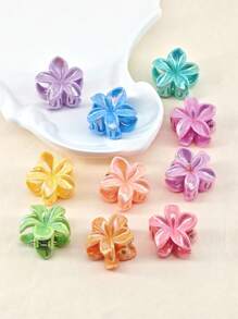 10 piezas de clips de pelo con decoración de flores de narciso de colores mixtos, adorables accesorios de estilo Y2K para clips de pelo, trenzas y decoración/accesorios para fiestas y festivales de música de verano