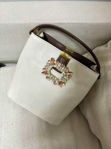 1pc Classic Multi-Style Crystal Shoe Clips, Rhinestone Metal Detachable Shoe Buckle Accessories For Wedding & High Heels