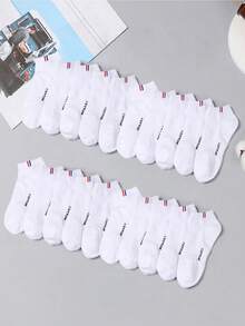 1/6/10/20 Đôi Tất cổ thấp cổ đơn giản, thoáng khí, thấm mồ hôi, dành cho cả nam và nữ, chống mùi, thích hợp để mặc hàng ngày, thể thao, ngoài trời, du lịch, hẹn hò, công sở, thường ngày, mọi mùa - Nhiều màu - Xem 16