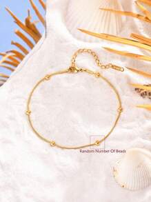 MONALLY 3 peças/conjunto banhado a ouro 18K elegante moda cobra osso bola corrente tornozeleiras de ouro para mulheres aço inoxidável jóias amizade presente de aniversário presente de dia das mães para férias de verão viagem praia festa