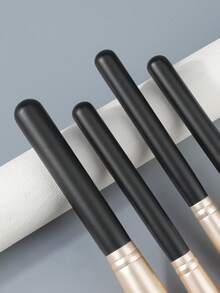 RANCAI 24pcs Black & Gold Makeup Brush Set, Soft Powder Brush, Contour Brush, Blush Brush, Foundation Brush, Eyeshadow Brush, Eyebrow Brush - Multicolor - View 5