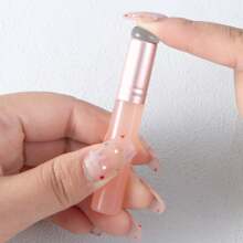 فرشاة شفاه سيليكون صغيرة بغطاء رأس دائري سيليكون فاتح للشفاه بغطاء، فرشاة شفاه أدوات تجميل قابلة للسفر