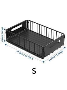 1-poziomowy organizer na przyprawy z wysuwaną szufladą, półka do przechowywania w szafce pod zlewem