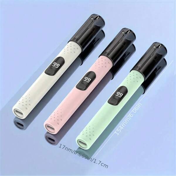 Portable Electric Nose Hair Trimmer, Ear Hair Trimmer. 150mAh Lithium Battery, Type-C Charging Interface. Equipped With LED Display. Stainless Steel Blade, Detachable, Easy To Clean. Long Battery Life, Suitable For Trimming Nose Hair, Eyebrow Hair, And Ear Hair. Stylish And Simple Design, Suitable For Both Men And Women.