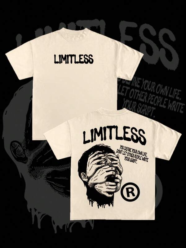 1 pieza Camiseta de manga corta oversize para hombre, estilo casual callejero, ajuste holgado exagerado, estampado gráfico oscuro, patrón de arte de línea de boceto, Y2K, regalo, pareja a juego unisex