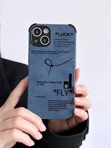 个性化字母和数字印花柔软手机壳，兼容