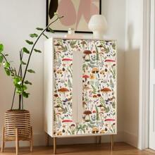 Florale und Pilz-Vinyl PVC Dekorative selbstklebende Tapete Möbeldekoration zum Selbermachen, schöne Blumen Tapete für Schlafzimmer Dekoration