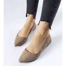 Ballerine a punta da donna versatili e alla moda, adatte per uso quotidiano - Castano - Visualizzare 1