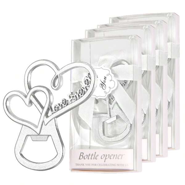 12 Stücke silberne herzförmige Flaschenöffner, geeignet als Hochzeitsgeschenk, Bridal-Shower oder Geburtstagsgeschenk, Souvenirs, Dekorationen, Erinnerungsstücke, Hochzeitsbevorzugungen, Valentinstagsgeschenke, Küchen- und Barausstattung, Partybevorzugungen
