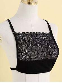 一件抹胸吊带背心，胸部遮盖，防止走光，前开襟设计，假领，适合低领服装，可用于圣诞装饰连衣裙 - 手工假領子 - 查看 8