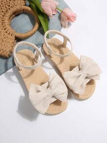 女士平底凉鞋 - 米色 - 查看 6