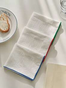 6/12/240件装复古欧式风格纯色防皱餐巾，40*40厘米，婚礼派对节日装饰桌布和餐巾 - 彩色 - 查看 4