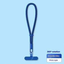Adjustable Phone Lanyard Strap With Clip, Wrist Band Anti-Lost Phone Cord, Sturdy Travel Outdoor Anti-Theft Phone Leash, New Short Self-Lock Anti-Fall Hanging Rope - Multicolor - View 9