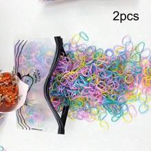 1 Pacote de Elásticos Coloridos Descartáveis na Moda, Faixas de Cabelo, Acessórios de Cabelo, Adequados para Presente de Meninas, Uso Diário, Mulheres, Acessórios de Cabelo para Festa, Acessórios de Cabelo para Vestir, Decoração Doméstica de Banheiro, Decoração de Outono, Acessórios de Cabelo de Volta às Aulas