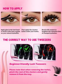 RITALASH RITALASH 640pcs/800pcs D Curl Individual Cluster Lashes 17 Styles Book Clusters DIY False Eyelash Extension Mix Length Natural And Comfortable False Eyelashes At Home For Daily Life&Dates And Party
