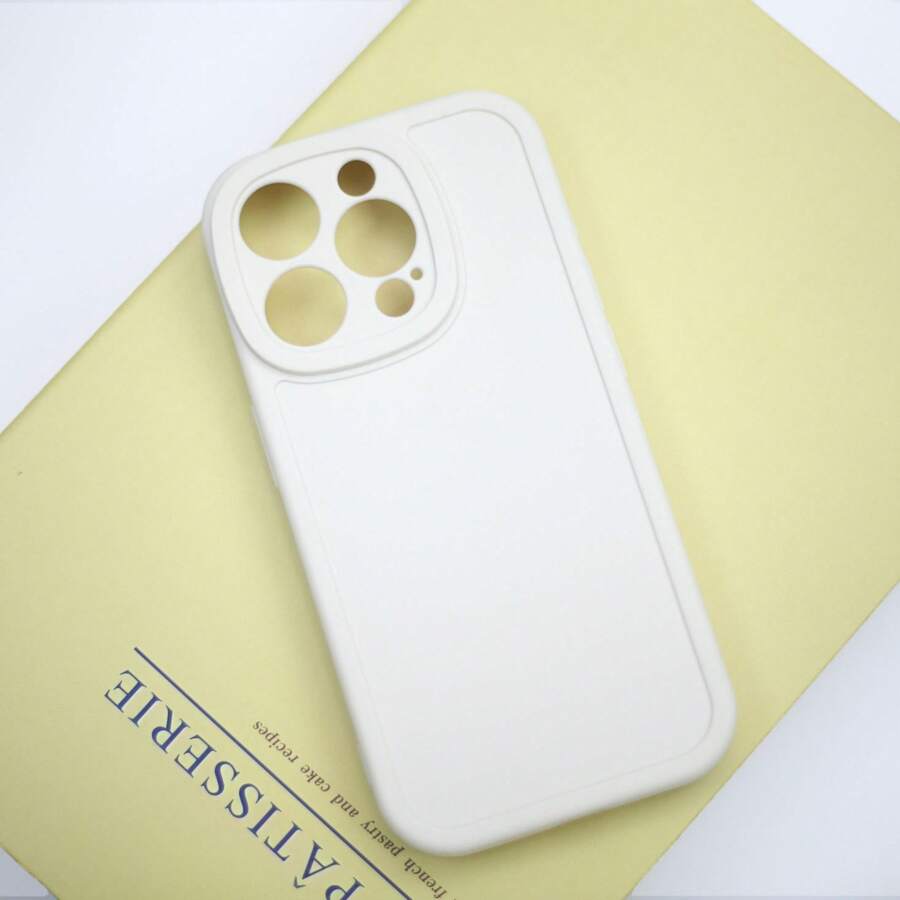 Funda de TPU para phone 1, 12, 13, 14 y 15 Pro Max. Fabricada en silicona TPU suave. 1 unidad. - Blanco - Ver 1