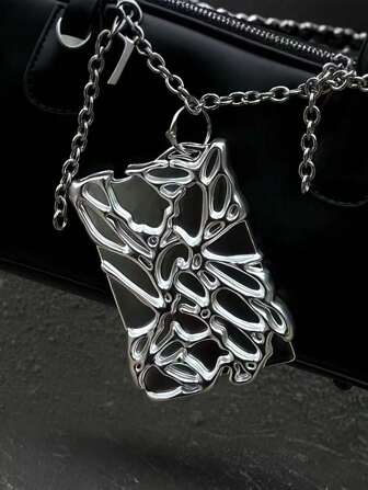 1pc, Silver, Resin, Metal Style, Modeling, Photo Card Holder, Album, Photo Protection Card Holder, Suitable, 6.5*9.5cm/2.56*3.74 Inch Photo Back To School