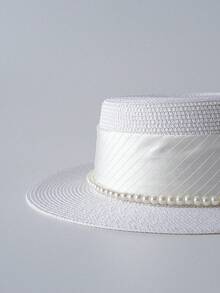 一款欧美风格女士精致串珠平顶遮阳帽，适合春夏圣诞节、冬季圣诞节等场合，是理想的圣诞礼物之选。 - A - 查看 6