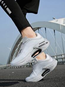 2025新款情侣鞋高品质大影3.0跑步鞋运动鞋高弹力舒适轻便休闲鞋运动靴厚底时尚MD大底跑步休闲派对新款网眼透气 - 銀色 - 查看 6