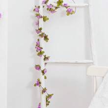 1/4PCS Artificial Flowers Roses Plants Vine Valentine's Day Gift Decoration Home Decoration Flower Rattan Dining Table Vase Decorations Dining Room, Bedroom Decoration Materials, Wedding Site Decoration, Outdoor Garden Flower Arrangement Materials, New Year Decoration