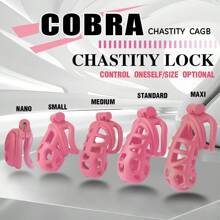 NEW COLOR "Queen Pink"!Chastity Men's Lock Chaste Vessel Penile Ring Snap Ring Multi Size Cage SM Sex Toys BDSM Pink Valentine's Day Bdsm Restraints Chastity Cage Bdsm Bondage Sex Tools Tool Sex Sex Sexy Sex Toys SM Product