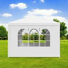 Carpa de 10'x10' Carpa para fiestas, bodas, gazebos, barbacoas y eventos con paredes laterales extraíbles - 1 - Ver 3