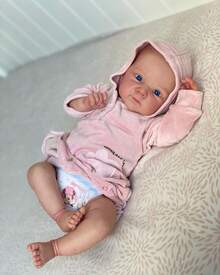 New Arrival Anatomically Correct 18 Inch 45 CM Reborn Baby Dolls Realistic Newborn Baby Toddler Doll With Full Body Vinyl Girl Dolls Birthday And Xmas Present - Hot Pink - View 4