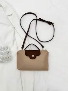 Nova Moda Bolsa Quadrada Pequena de Nylon para Mulheres, Sacola, Bolsa de Ombro Transversal